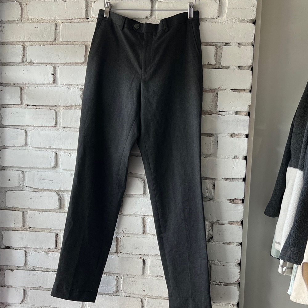 Classic women’s dark grey Dress Pants mid rise straight leg Ralph Lauren